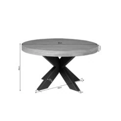 Salontafel Morada rond Mangohout 80cm