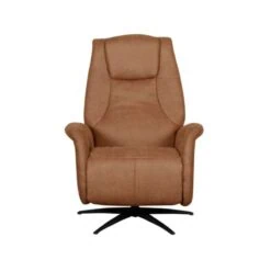 Stockholm Fauteuil Cognac Microleder Elektrisch