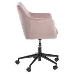 Tarella Bureaustoel met armleuning Roze Stof