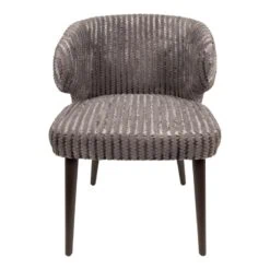 Taro Eetkamerstoel Taupe Donkerhout