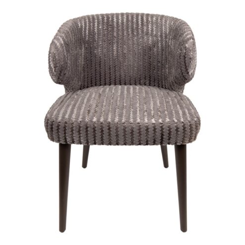 Taro Eetkamerstoel Taupe Donkerhout