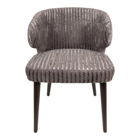 Taro Eetkamerstoel Taupe Donkerhout