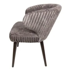 Taro Eetkamerstoel Taupe Donkerhout