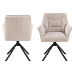 Terano Eetkamerstoel Beige Stof