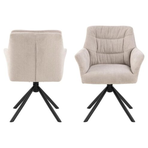 Terano Eetkamerstoel Beige Stof