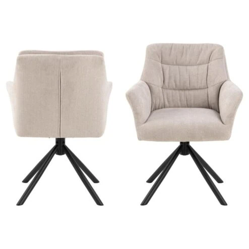 Terano Eetkamerstoel Beige Stof