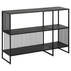Tissaro Boekenkast Laag Zwart 120cm