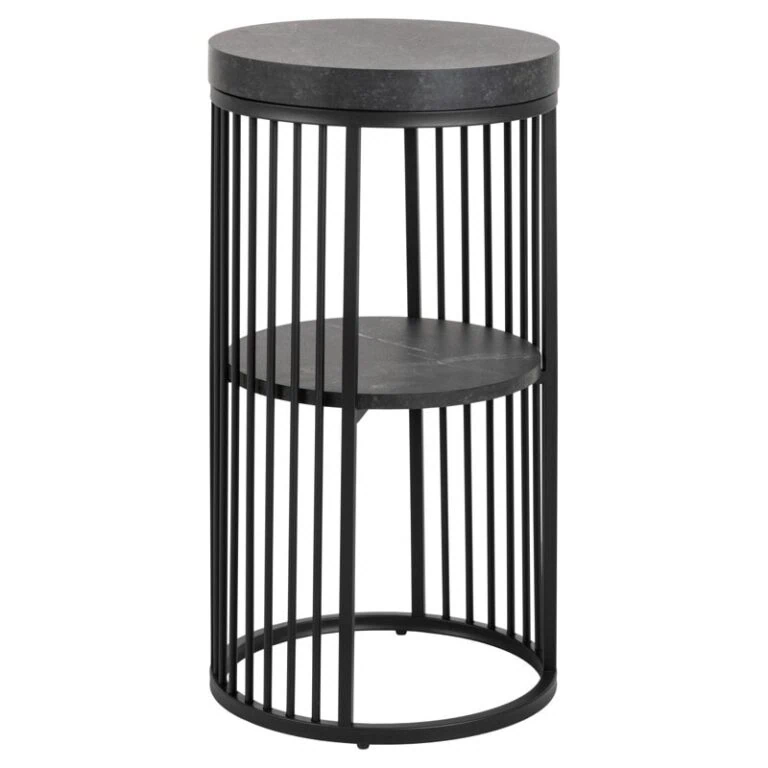 Tissaro Nachtkastje Zwart 35cm