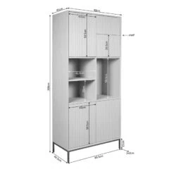 Vakkenkast Martin Naturel 90cm