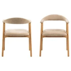 Vandis Eetkamerstoel Beige Stof