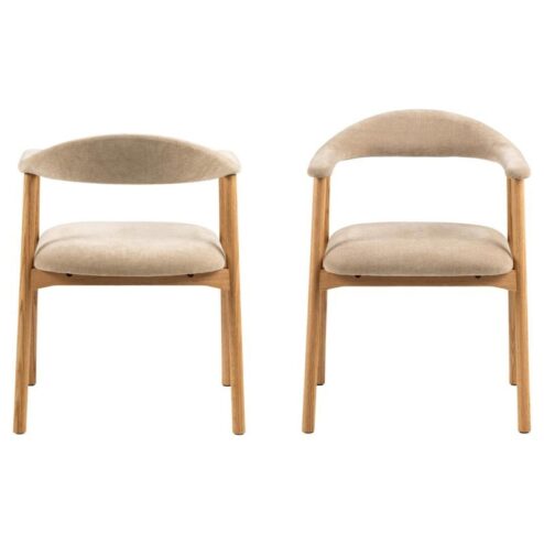 Vandis Eetkamerstoel Beige Stof