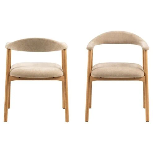 Vandis Eetkamerstoel Beige Stof