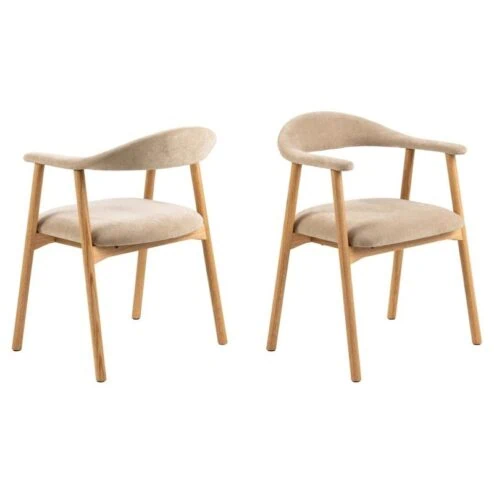 Vandis Eetkamerstoel Beige Stof