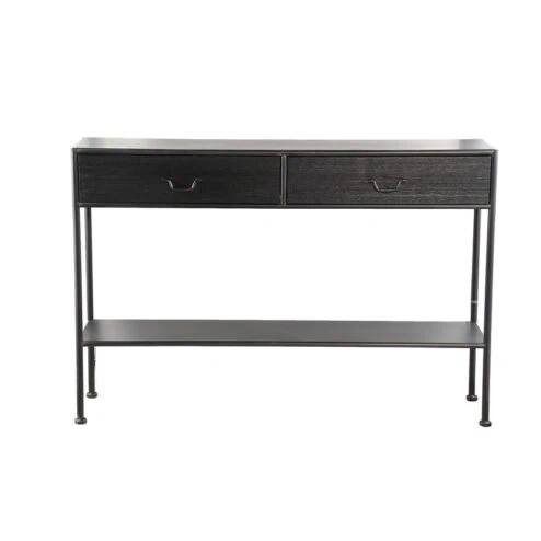 Varo Sidetable 2 lades Zwart Hout