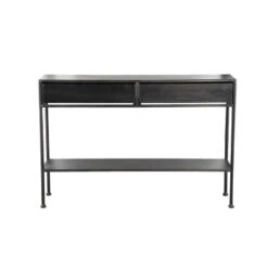 Varo Sidetable 2 lades Zwart Hout