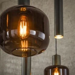 Vigo 7-lichts Hanglamp Bruin