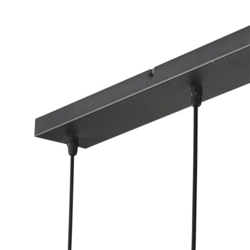 Zavi 5-lichts Hanglamp Smoke Langwerpig