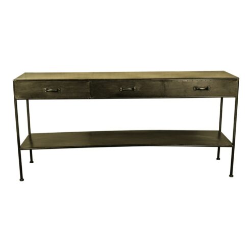 Zivo Sidetable 3 lades Goud Metaal