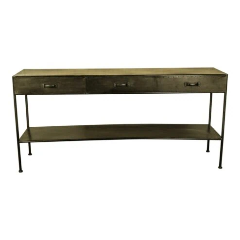 Zivo Sidetable 3 lades Goud Metaal