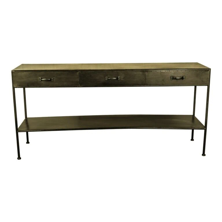 Zivo Sidetable 3 lades Goud Metaal