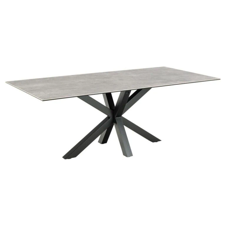 Zuvio Eettafel Grijs Keramiek 200cm