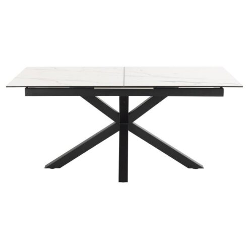 Zuvio Uitschuifbare Eettafel Wit Keramiek 210cm
