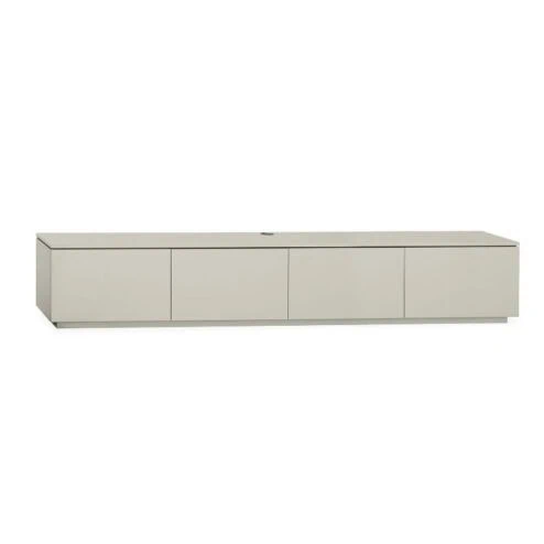 Bravien Zwevend Tv meubel laag 4 deurs Ivoor 240cm