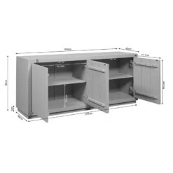 Dressoir Dortmund Bruin 200cm