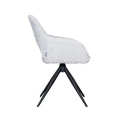 Eetkamerstoel Finley Wit Boucle