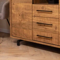 Thornbay Vakkenkast 3 deuren Hout 120cm