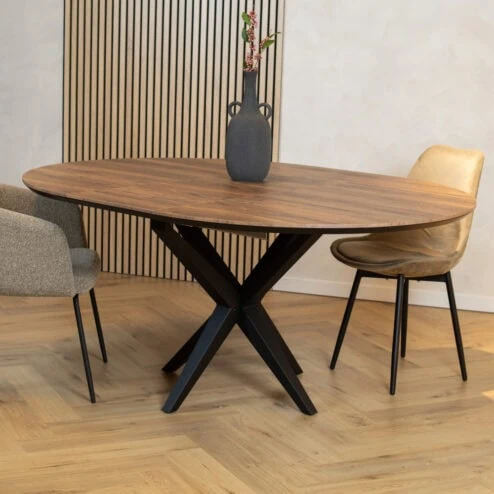 Calvenza uitschuifbare Eettafel rond – Zelf samenstellen