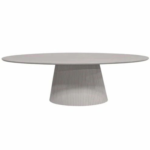 Livia Eettafel Ovaal Taupe 210cm