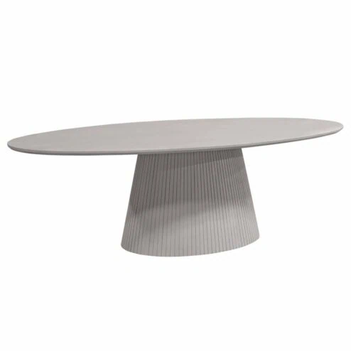 Livia Eettafel Ovaal Taupe 210cm