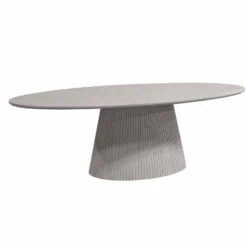 Livia Eettafel Ovaal Taupe 240cm