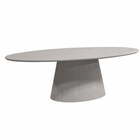 Livia Eettafel Ovaal Taupe 240cm