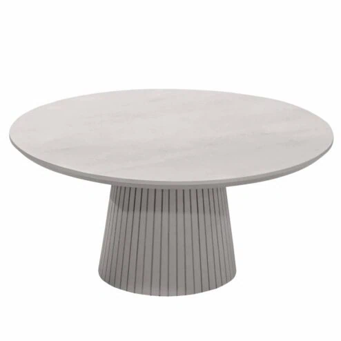 Livia Salontafel Rond Taupe 80cm