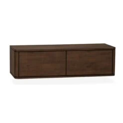 Nuvoro Zwevend Tv meubel 2-deurs Dark Mango 124cm