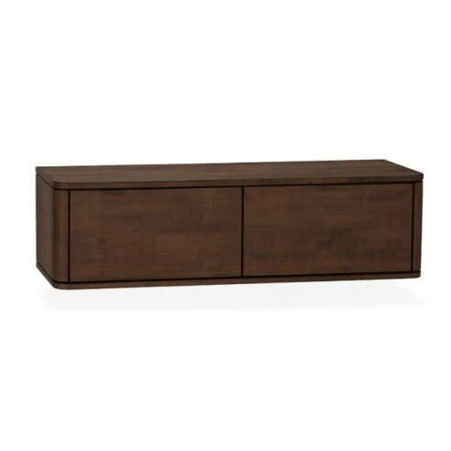 Nuvoro Zwevend Tv meubel 2-deurs Dark Mango 124cm