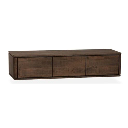 Nuvoro Zwevend Tv meubel 3-deurs Dark Mango 180cm