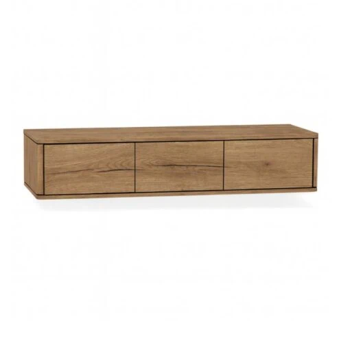 Nuvoro Zwevend Tv meubel 3-deurs Natur 180cm