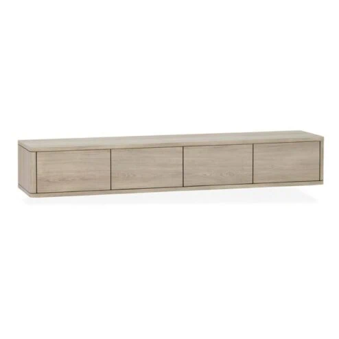 Nuvoro Zwevend Tv meubel 4-deurs Misty oak 236cm