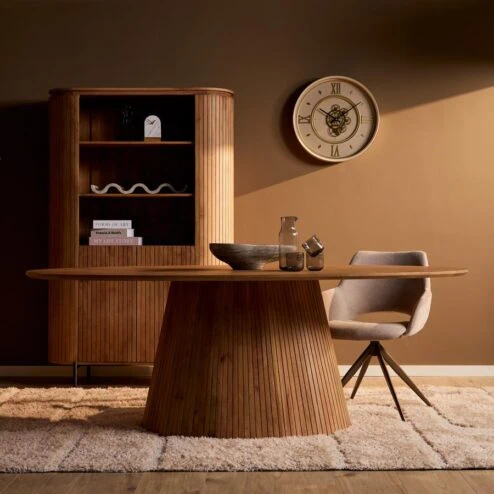 Livia Eettafel Ovaal Naturel 210cm