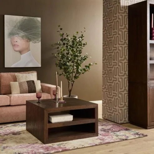 Salontafel Dortmund Walnoot 80cm