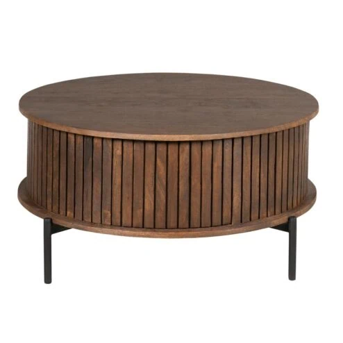 Salontafel Martin Bruin 80cm Rond