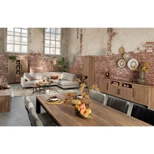 Seraya Wandkast 2 deurs Hout 122cm