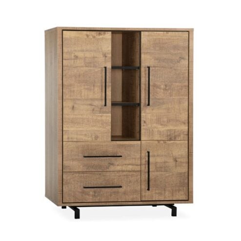 Thornbay Vakkenkast 3 deuren Hout 120cm