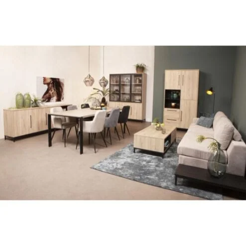Tresso Eettafel Lichthout 160cm