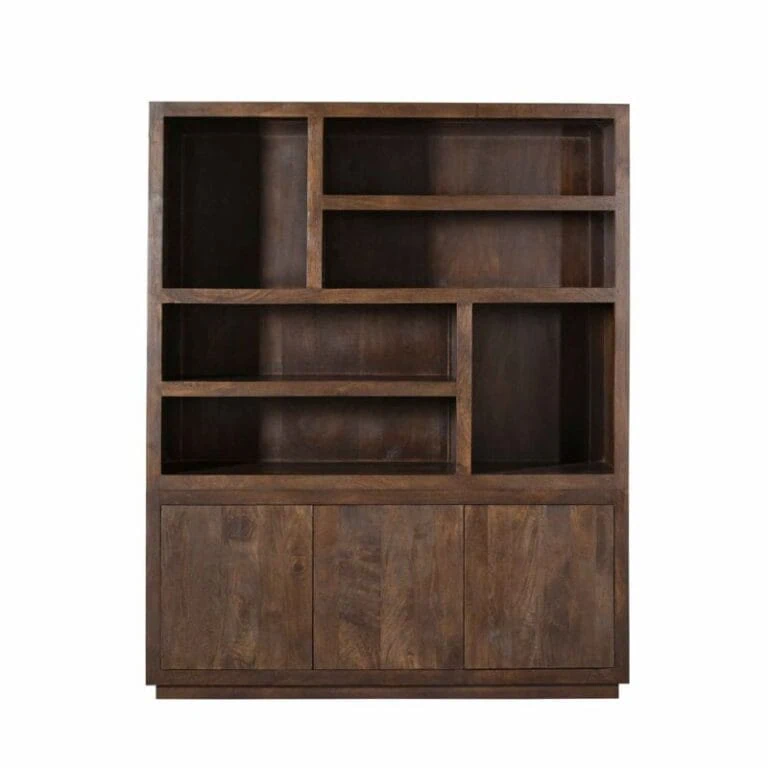 Vakkenkast Dortmund XL mangohout Bruin 160cm