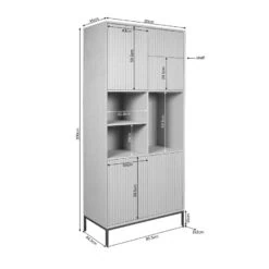 Vakkenkast Martin Bruin 90cm