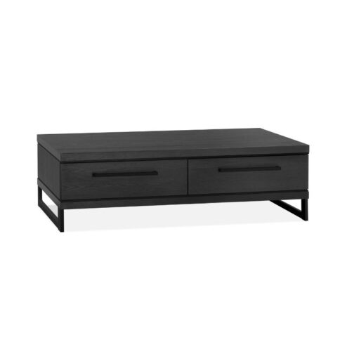 Valente Salontafel 2 lades Zwart 135cm